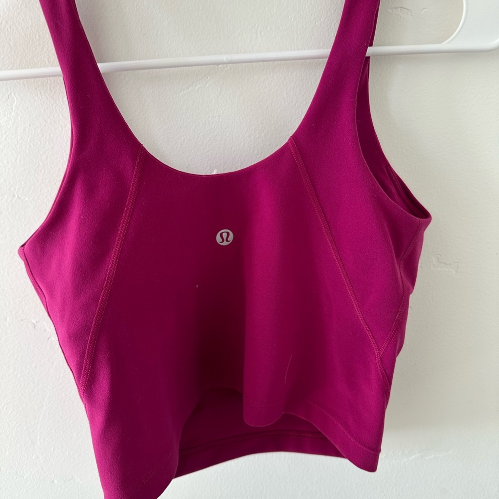 lulumeon align tank magenta size 4 - Picture 2 of 3